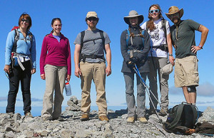 About to embark on the Harzburgite Highway: Katie, Jessica, Lars, Suzanne, Megan and Nik